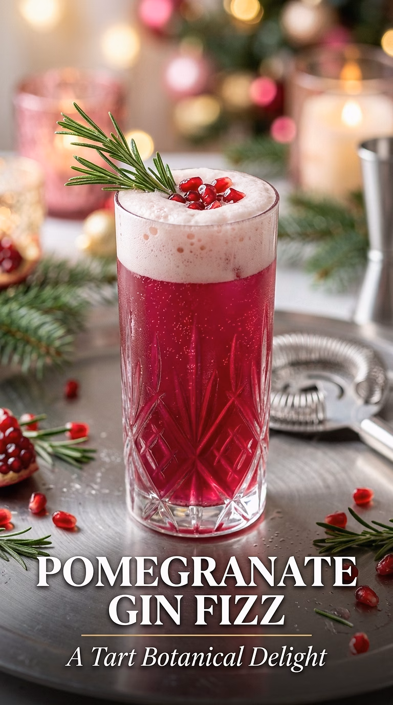 Pomegranate Gin Fizz