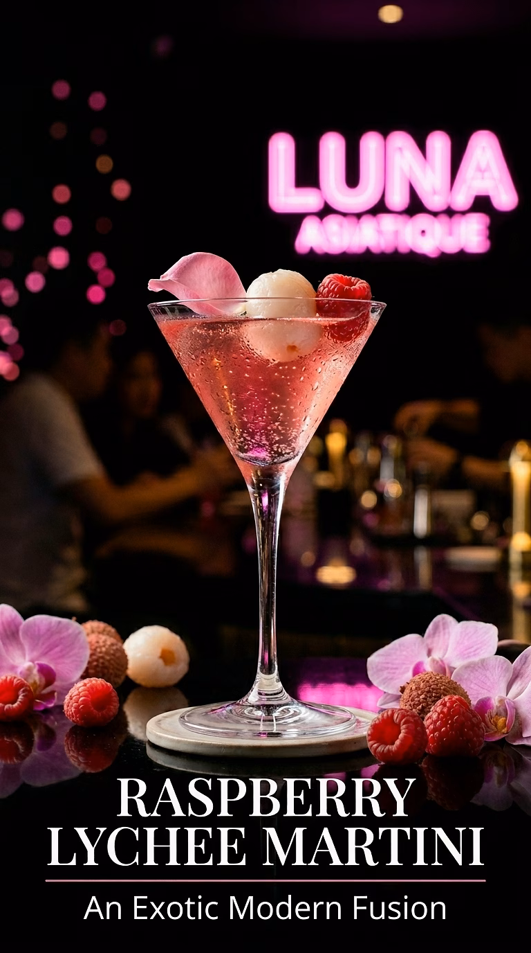 Raspberry Lychee Martini