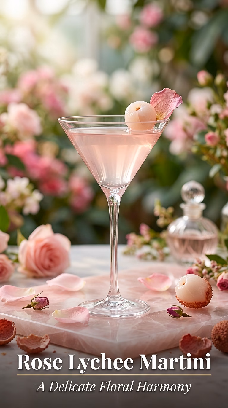 Rose Lychee Martini