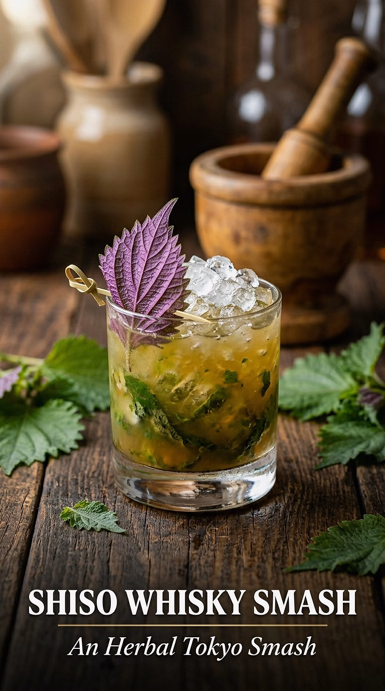Shiso Whisky Smash