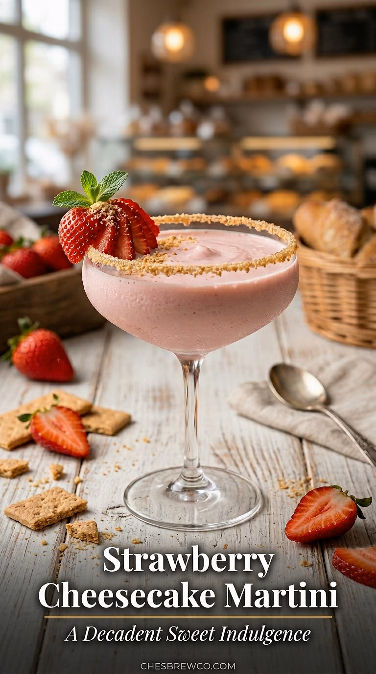 Strawberry Cheesecake Martini