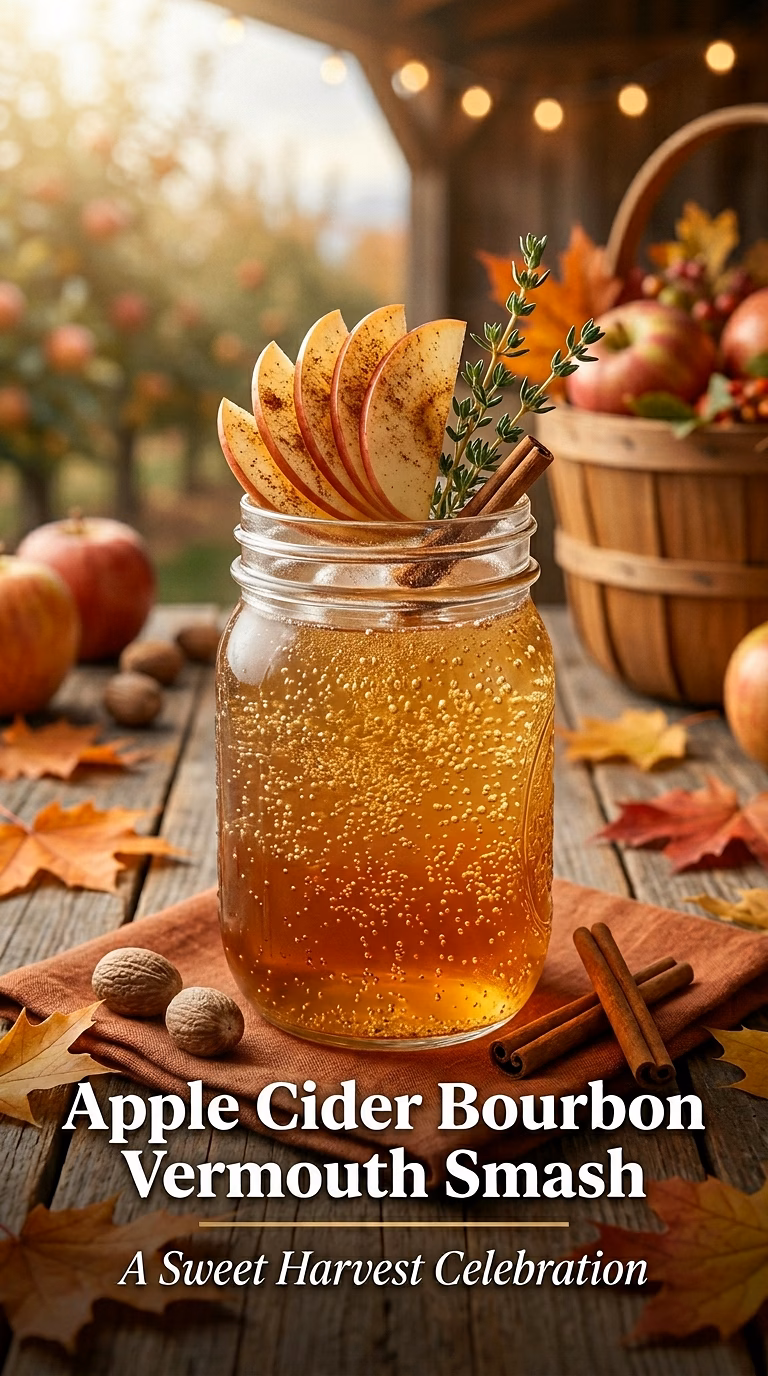 Apple Cider Bourbon Vermouth Smash