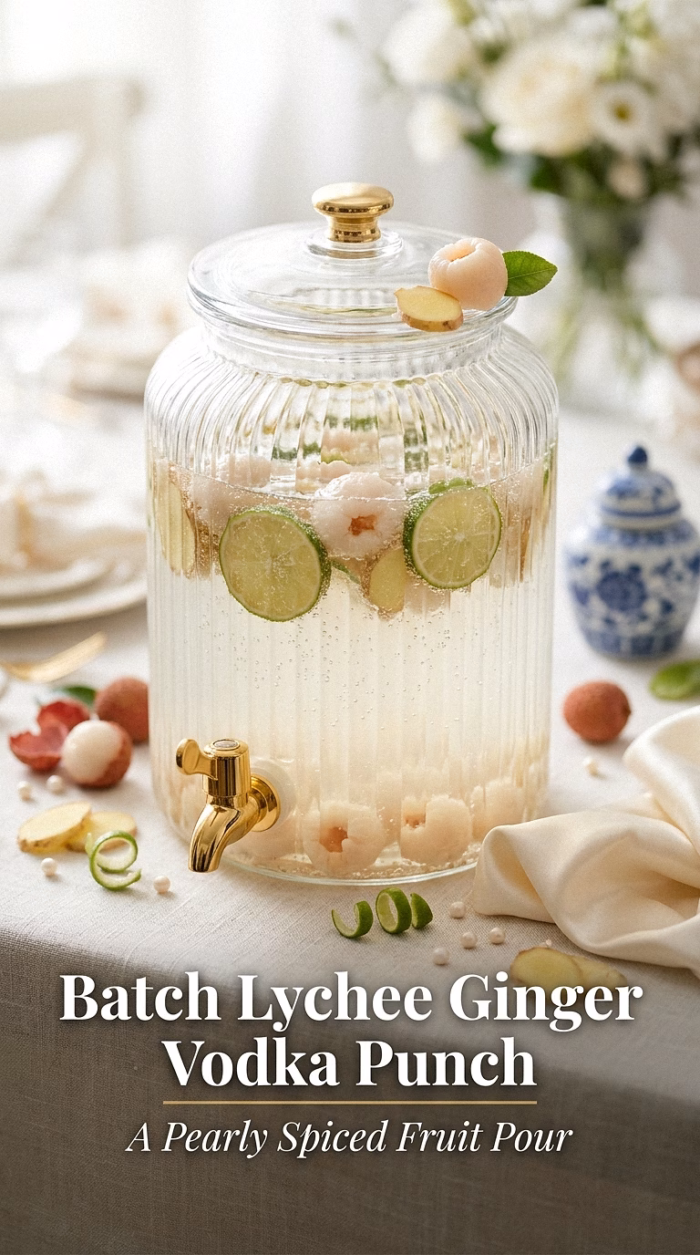 Batch Lychee Ginger Vodka Punch