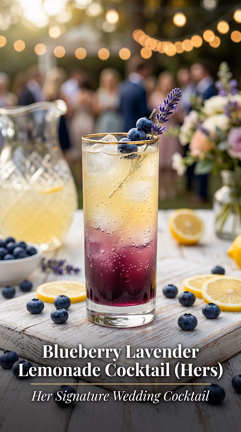 Blueberry Lavender Lemonade Cocktail (Hers)