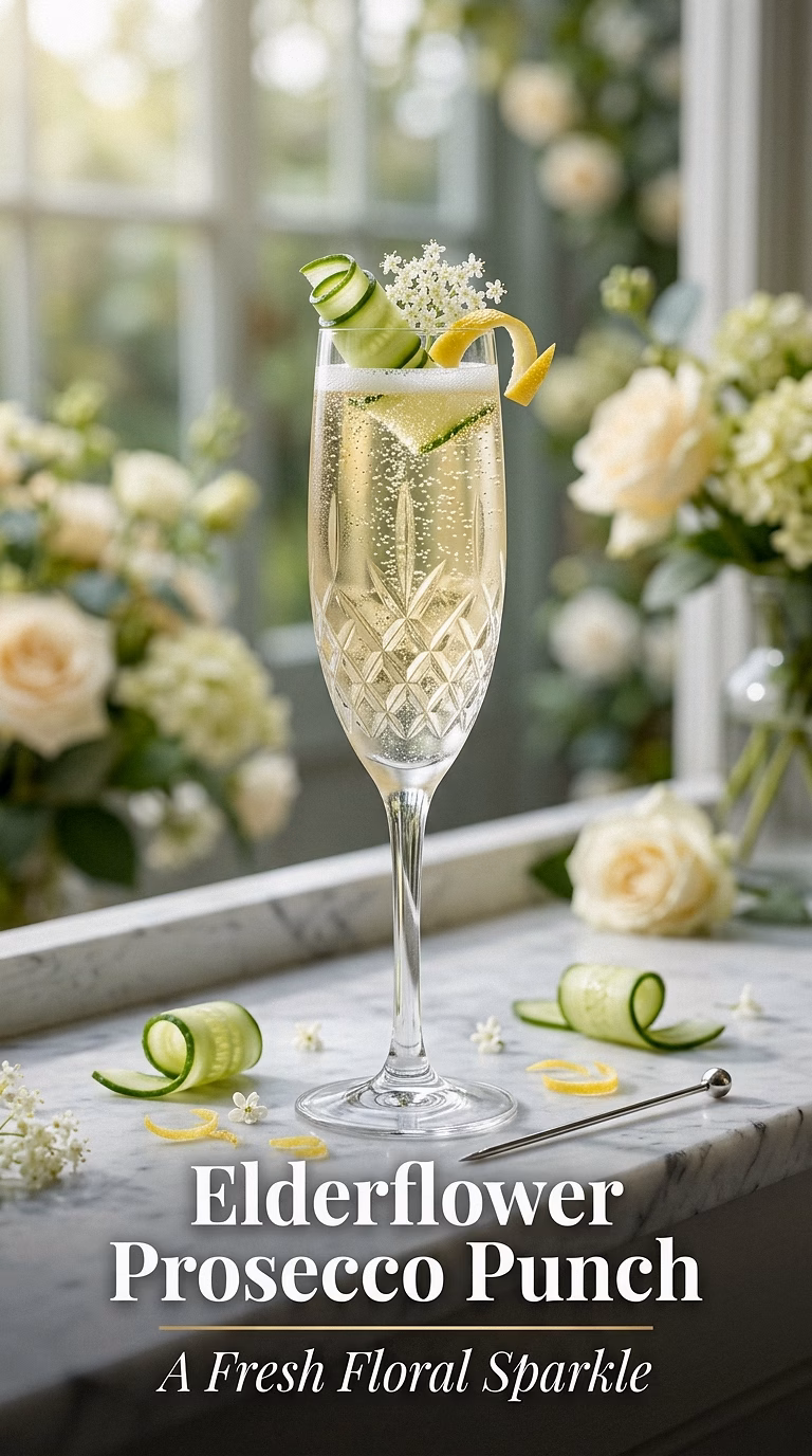 Elderflower Prosecco Punch