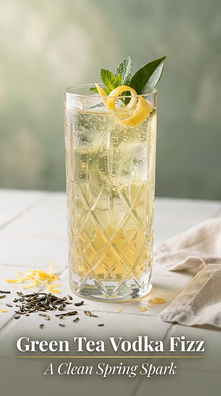 Green Tea Vodka Fizz