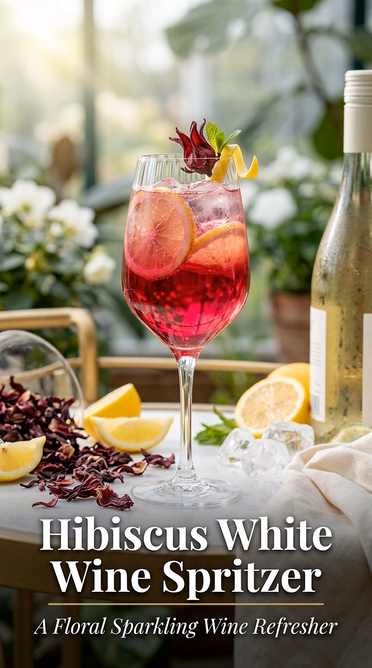 Hibiscus White Wine Spritzer