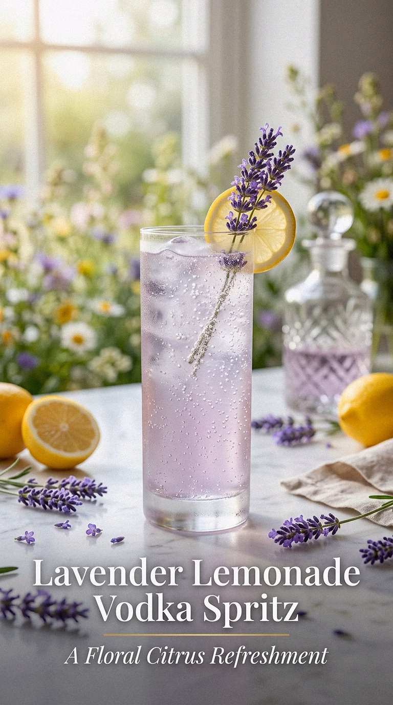 Lavender Lemonade Vodka Spritz
