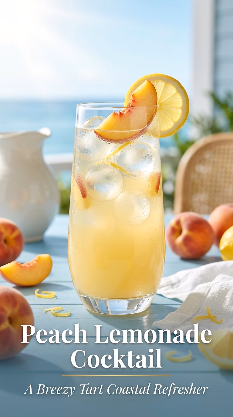 Peach Lemonade Cocktail
