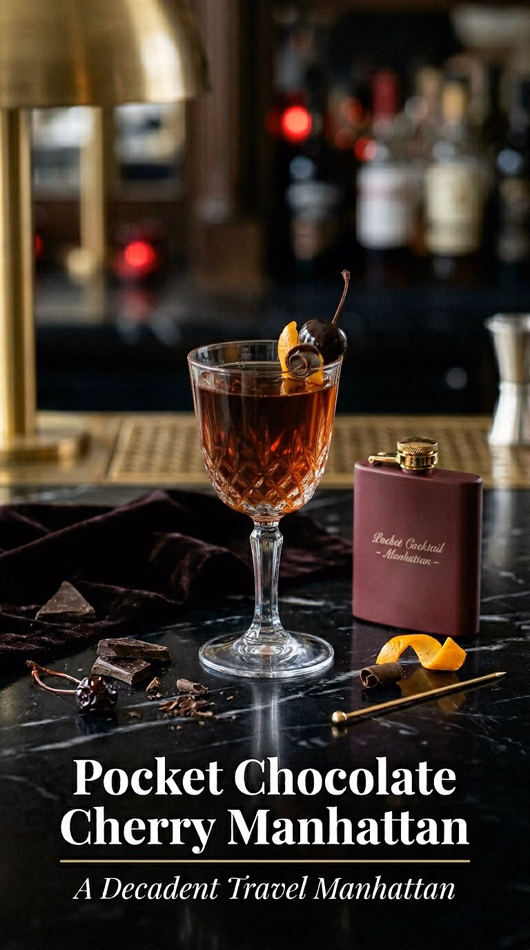 Pocket Chocolate Cherry Manhattan