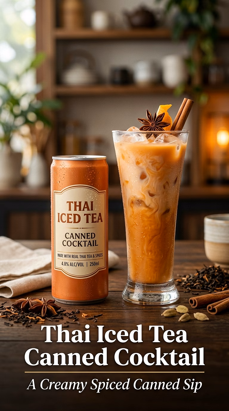 Thai Iced Tea Canned Cocktail