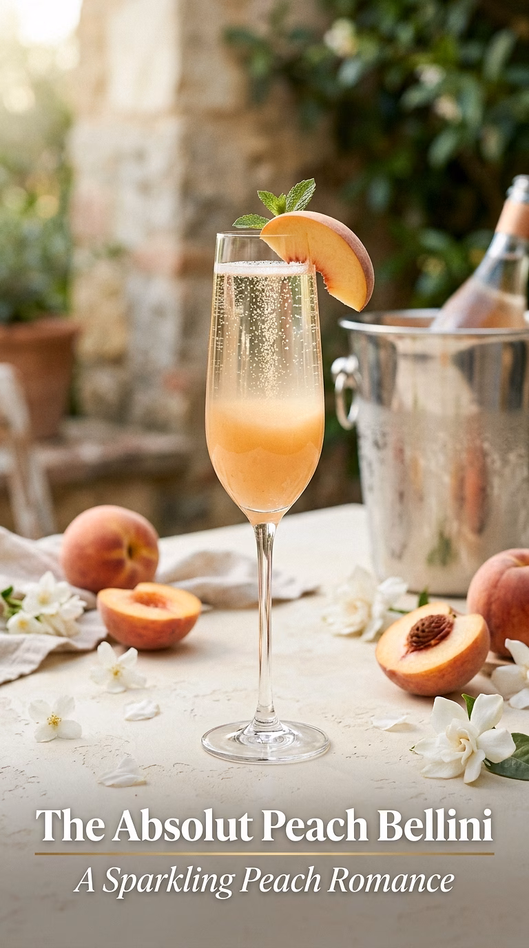 The Absolut Peach Bellini