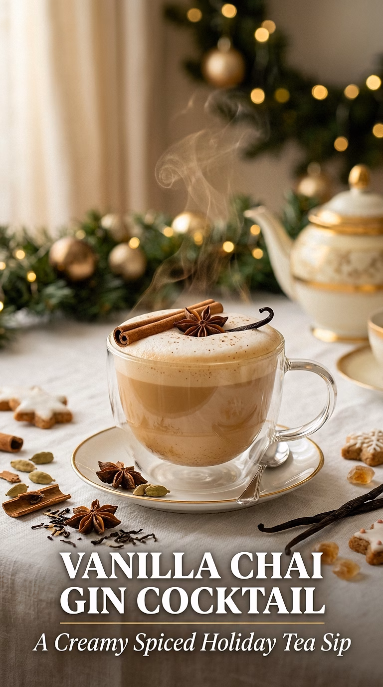 Vanilla Chai Gin Cocktail