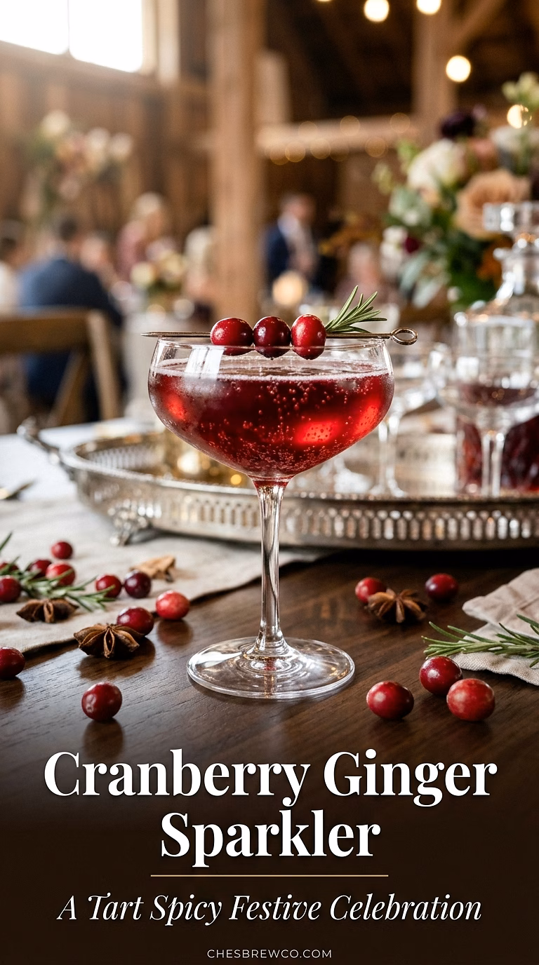 Virgin Cranberry Ginger Sparkler