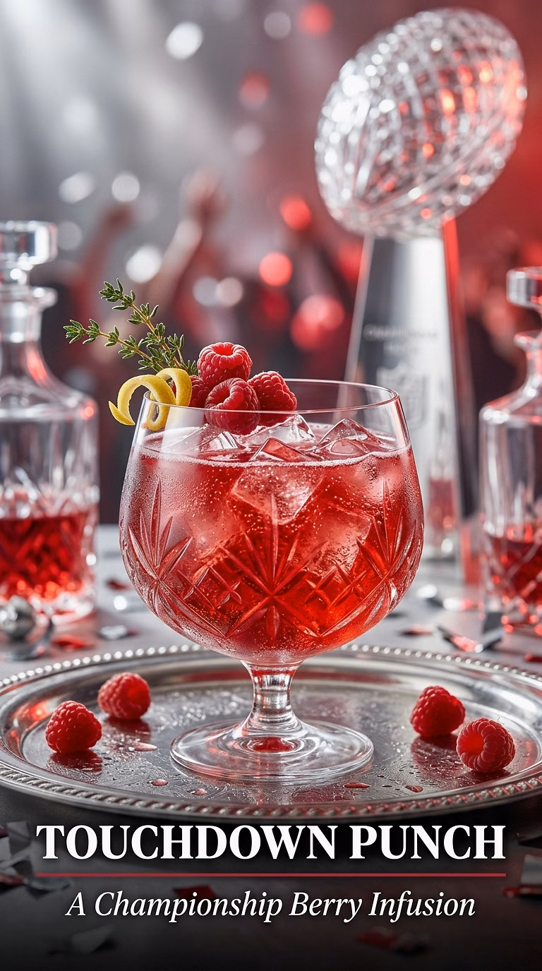 Raspberry Vodka Touchdown Punch