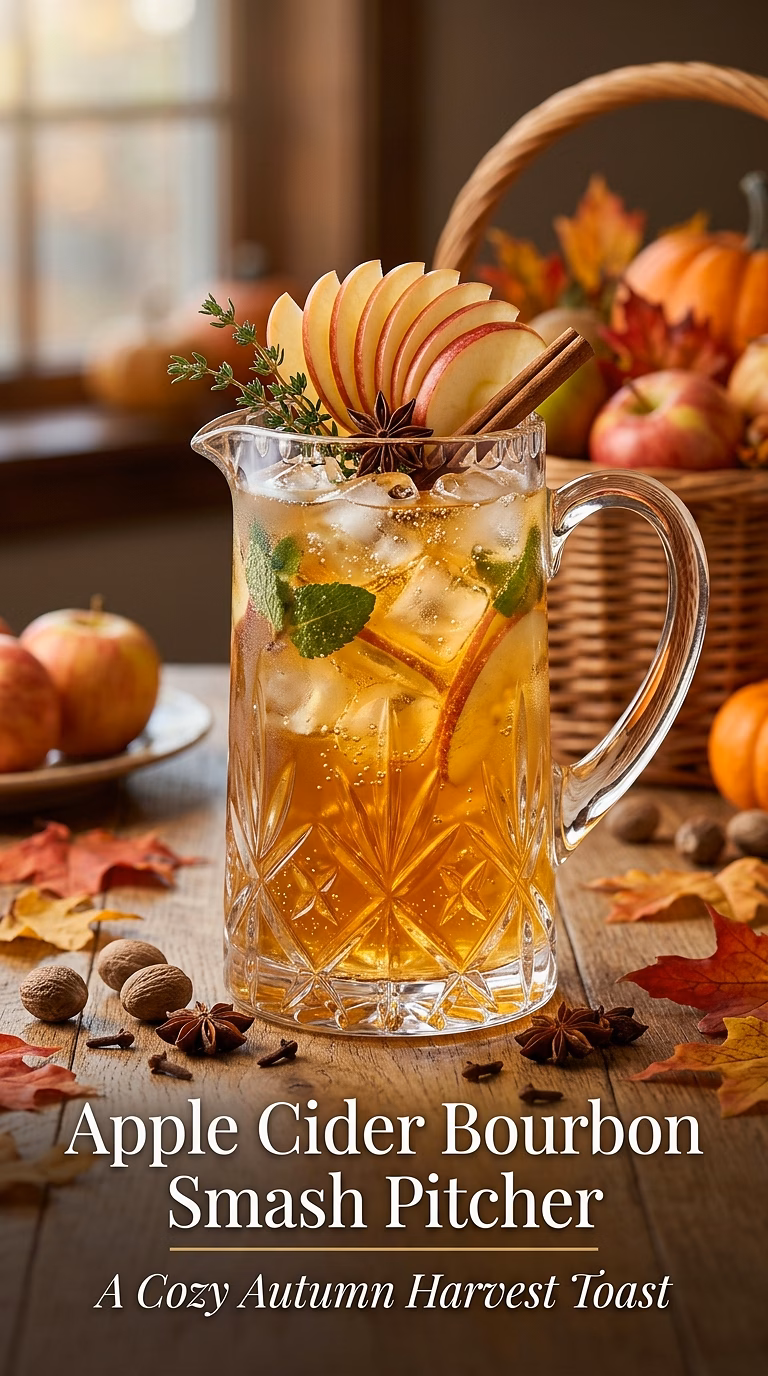 Apple Cider Bourbon Smash Pitcher