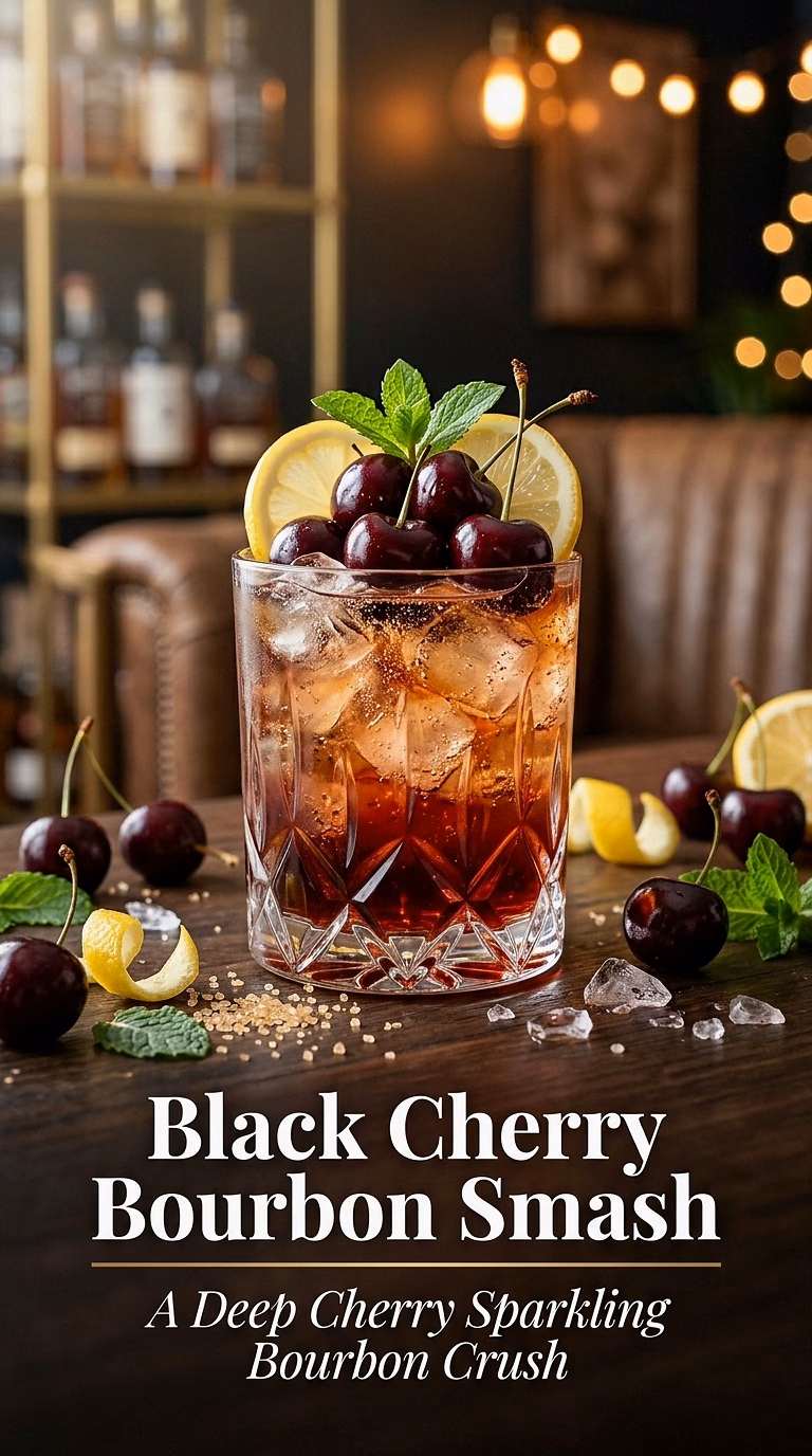 Black Cherry Bourbon Smash