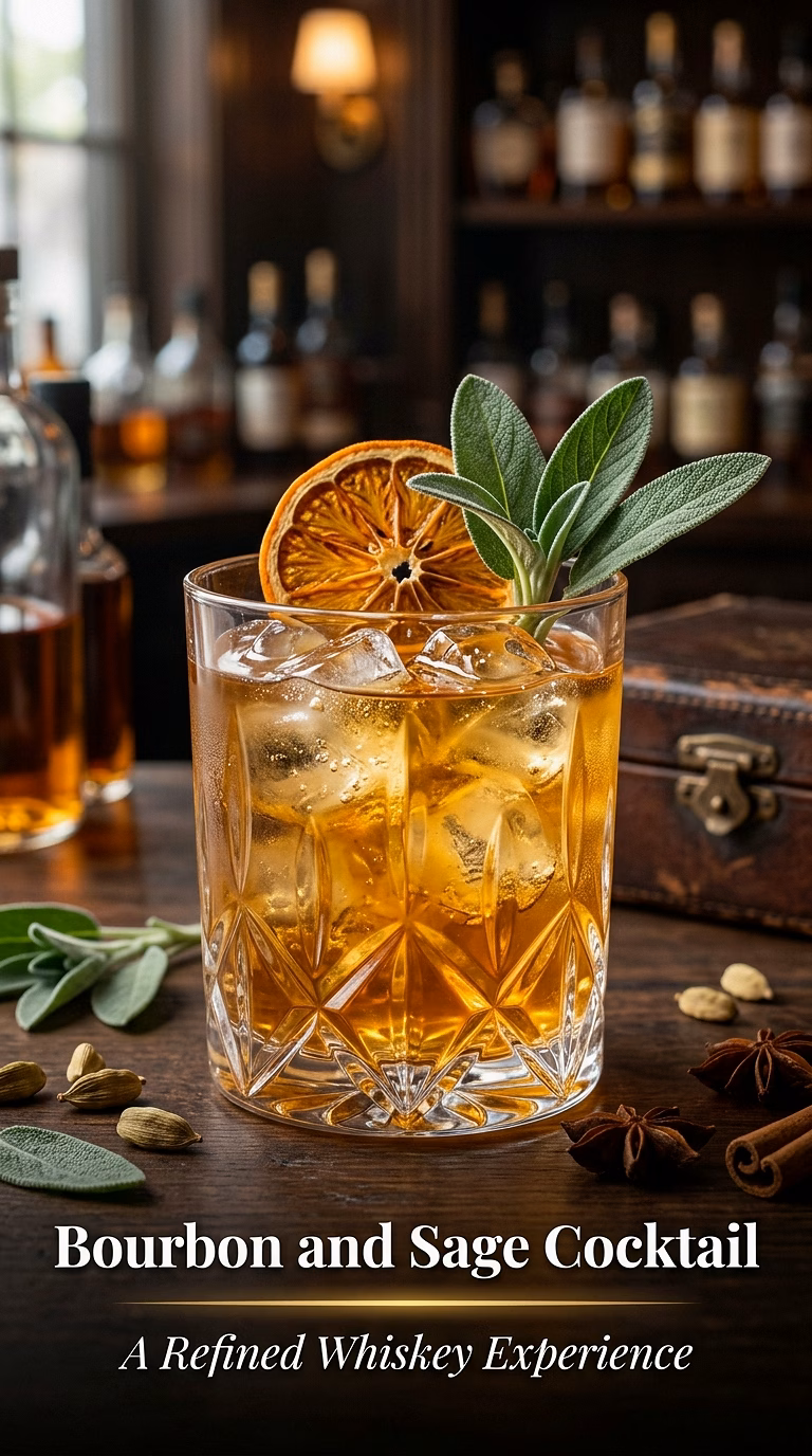 Bourbon and Sage Cocktail