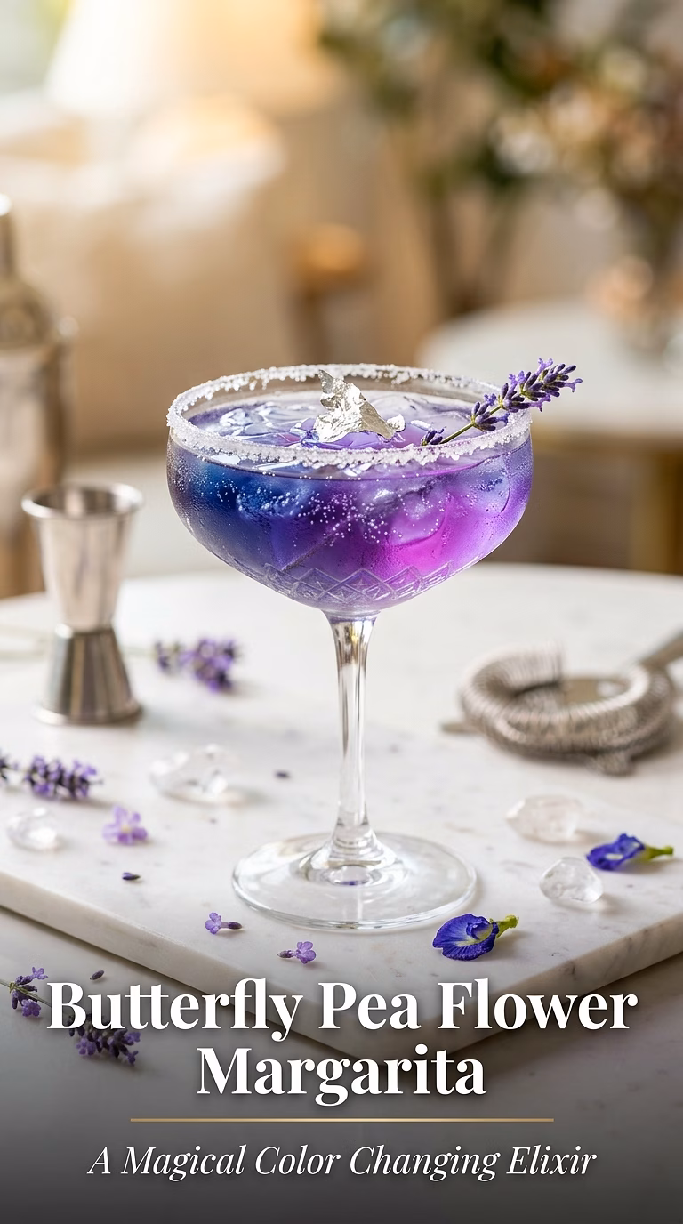 Butterfly Pea Flower Margarita