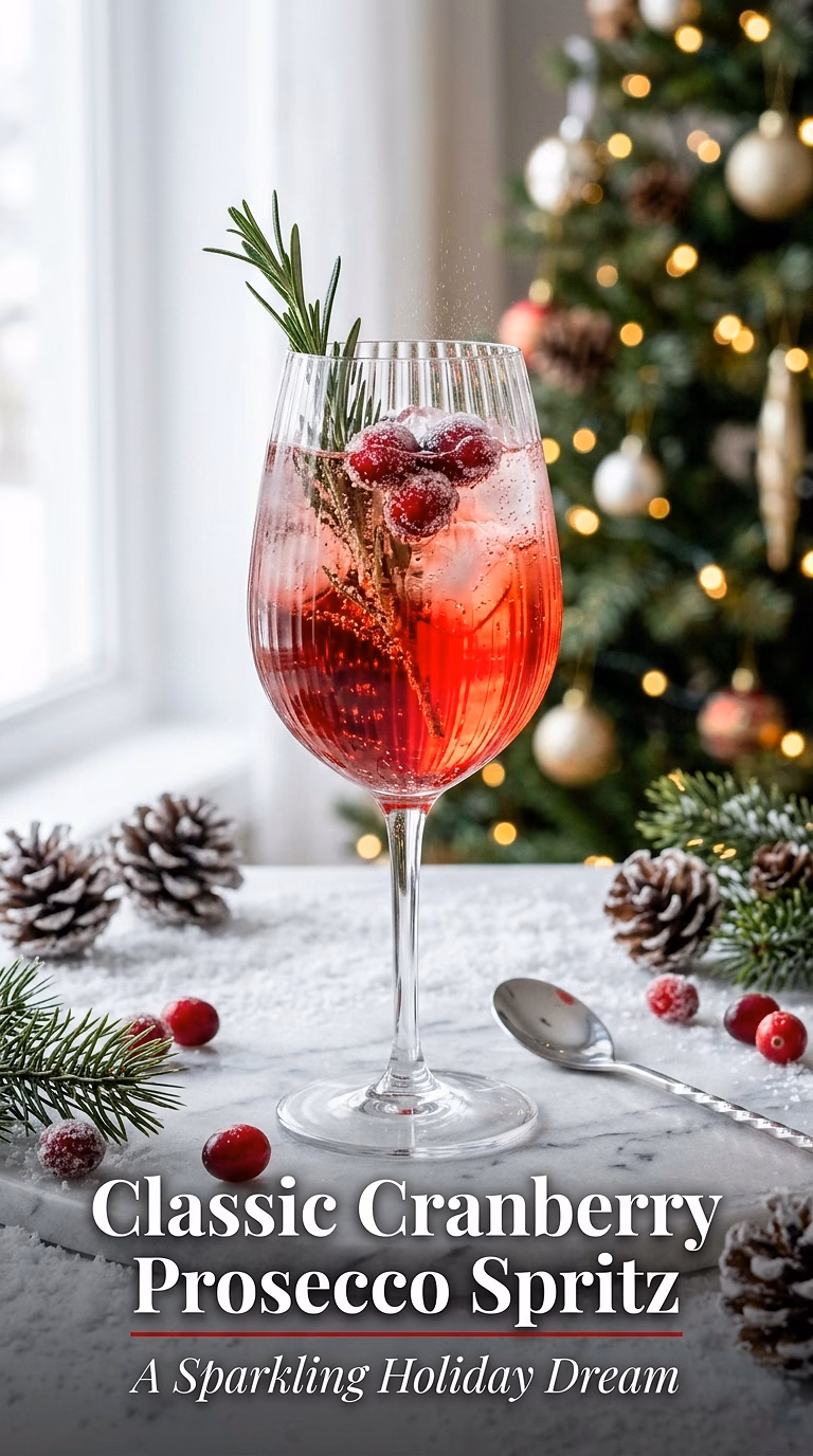 Classic Cranberry Prosecco Spritz