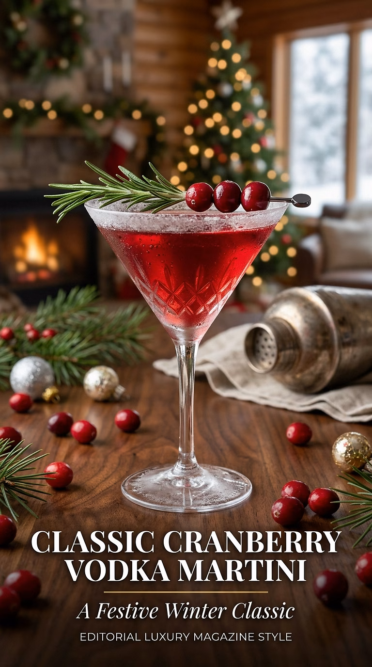 Classic Cranberry Vodka Martini