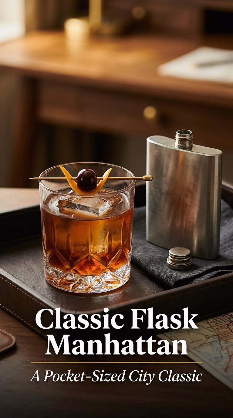 Classic Flask Manhattan