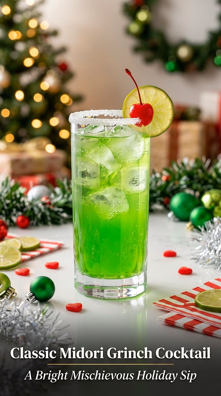 Classic Midori Grinch Cocktail
