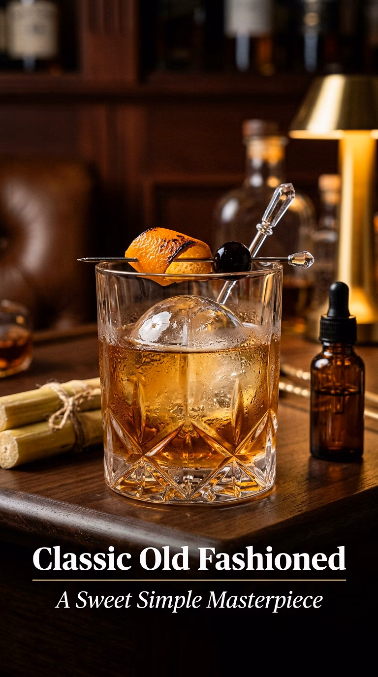 Classic Old Fashioned With Simple Syrup