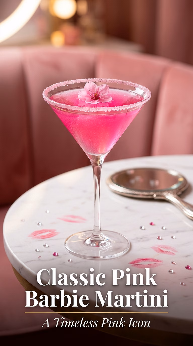 Classic Pink Barbie Martini