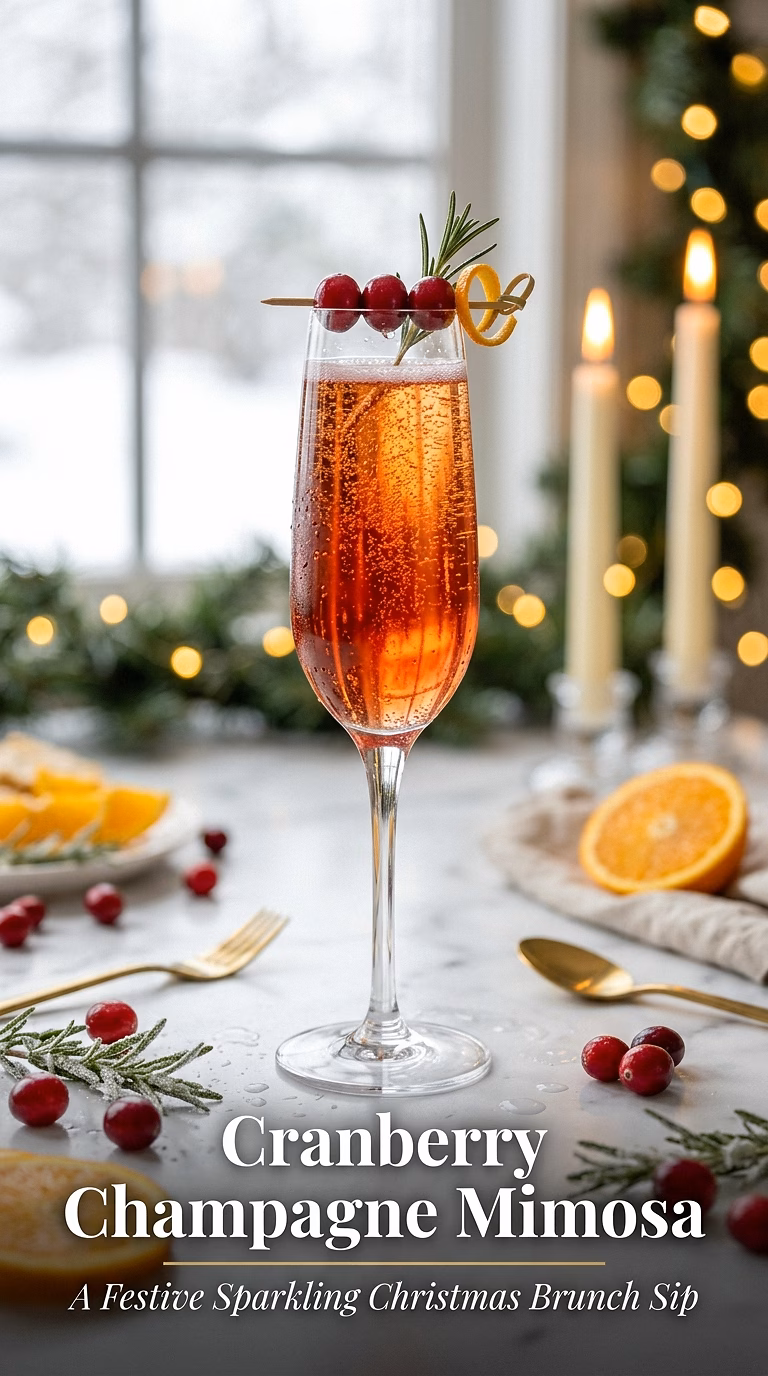 Cranberry Champagne Mimosa