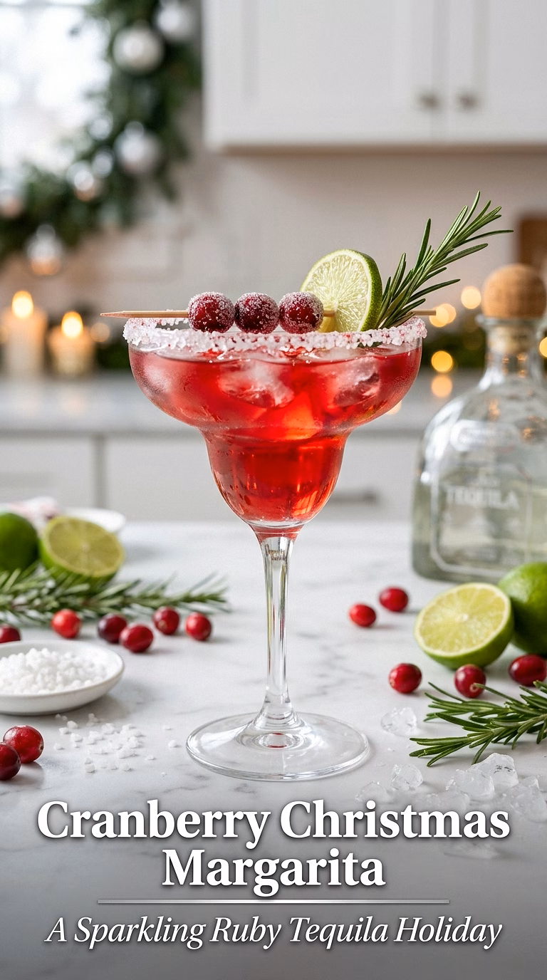 Cranberry Christmas Margarita