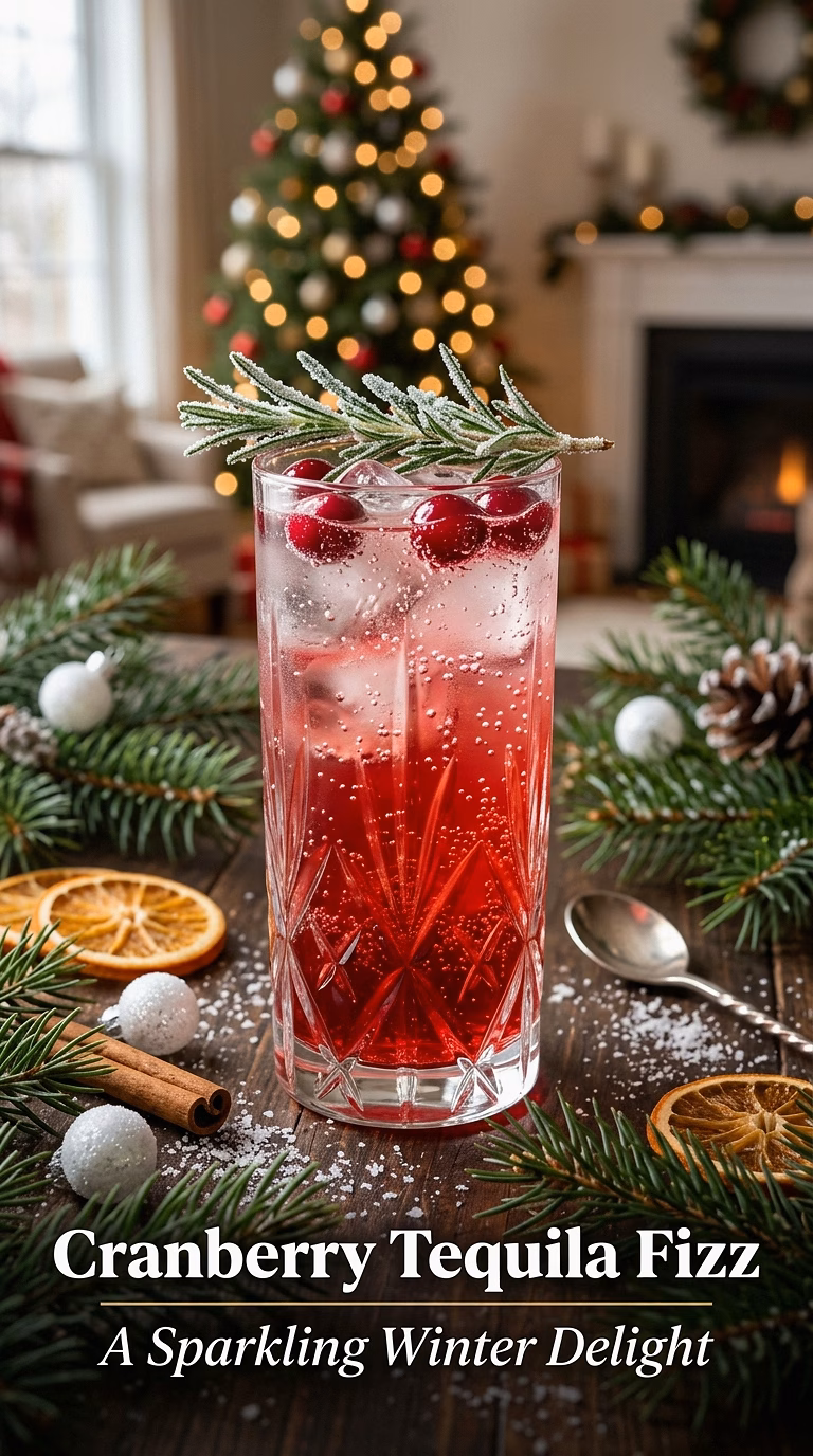 Cranberry Tequila Fizz