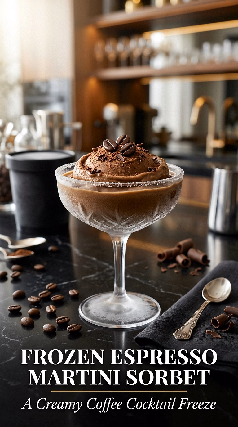 Frozen Espresso Martini Sorbet