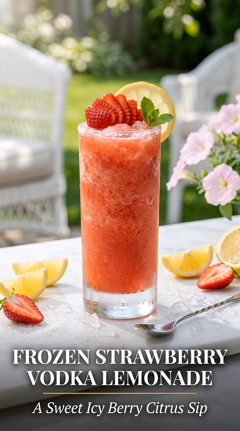 Frozen Strawberry Vodka Lemonade