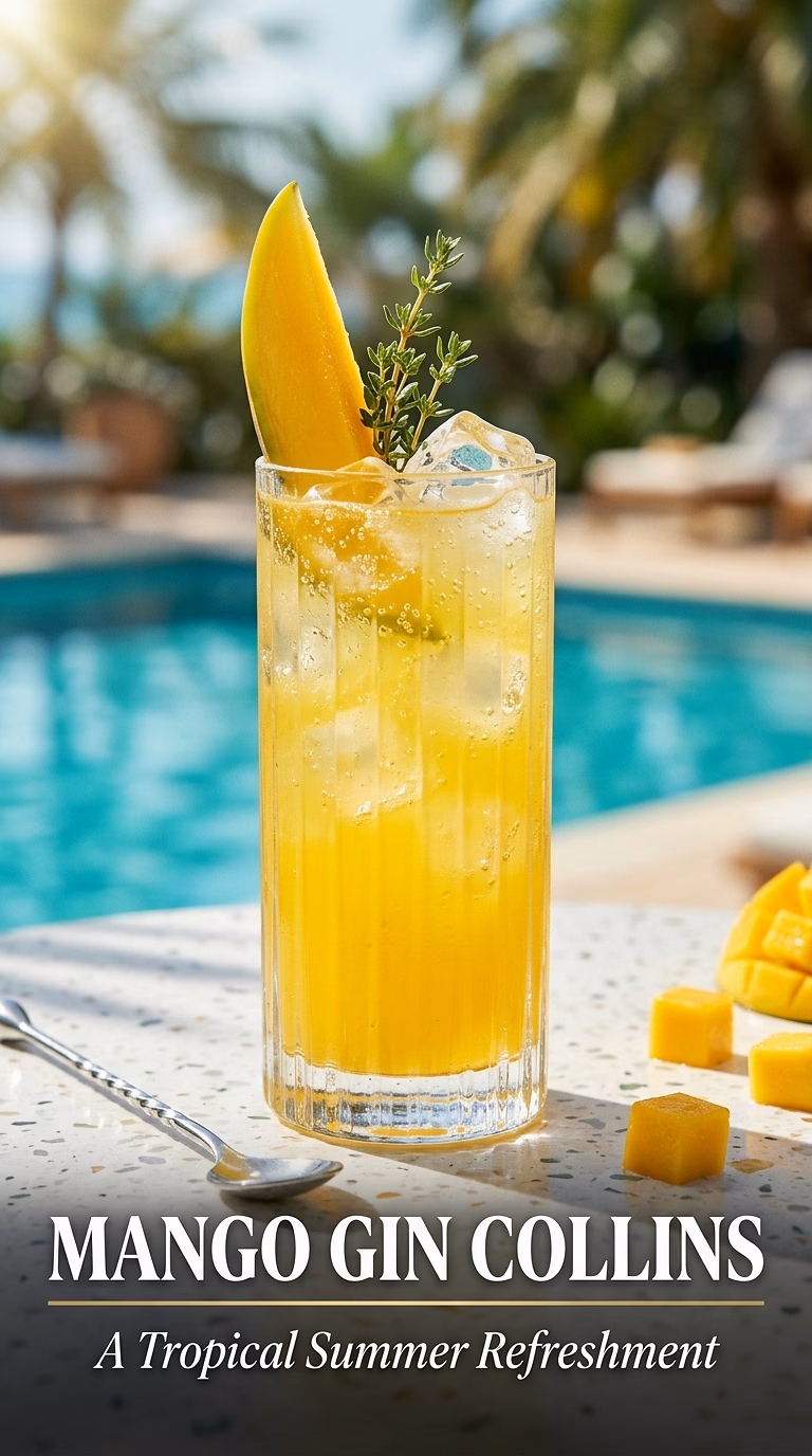 Mango Gin Collins