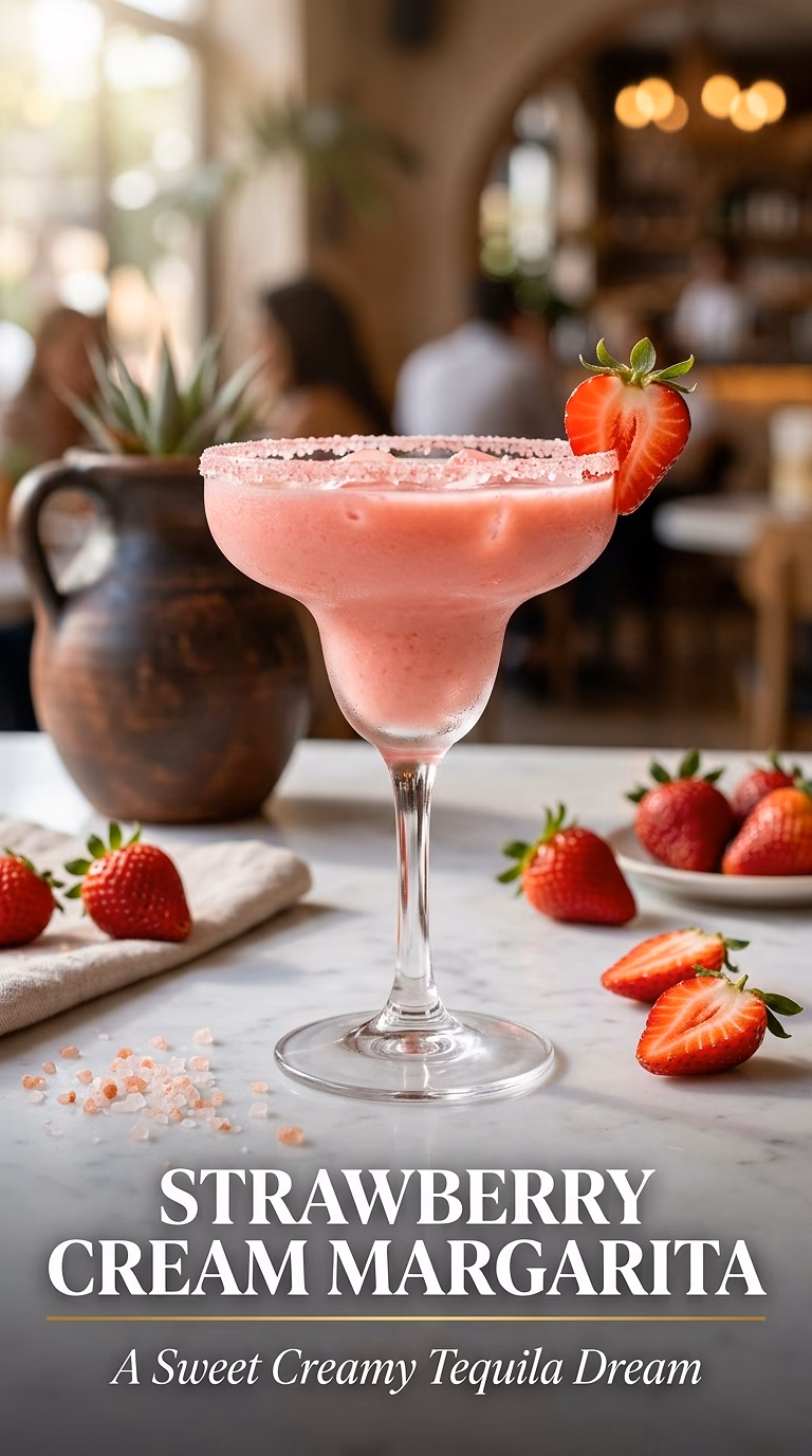 Strawberry Cream Margarita