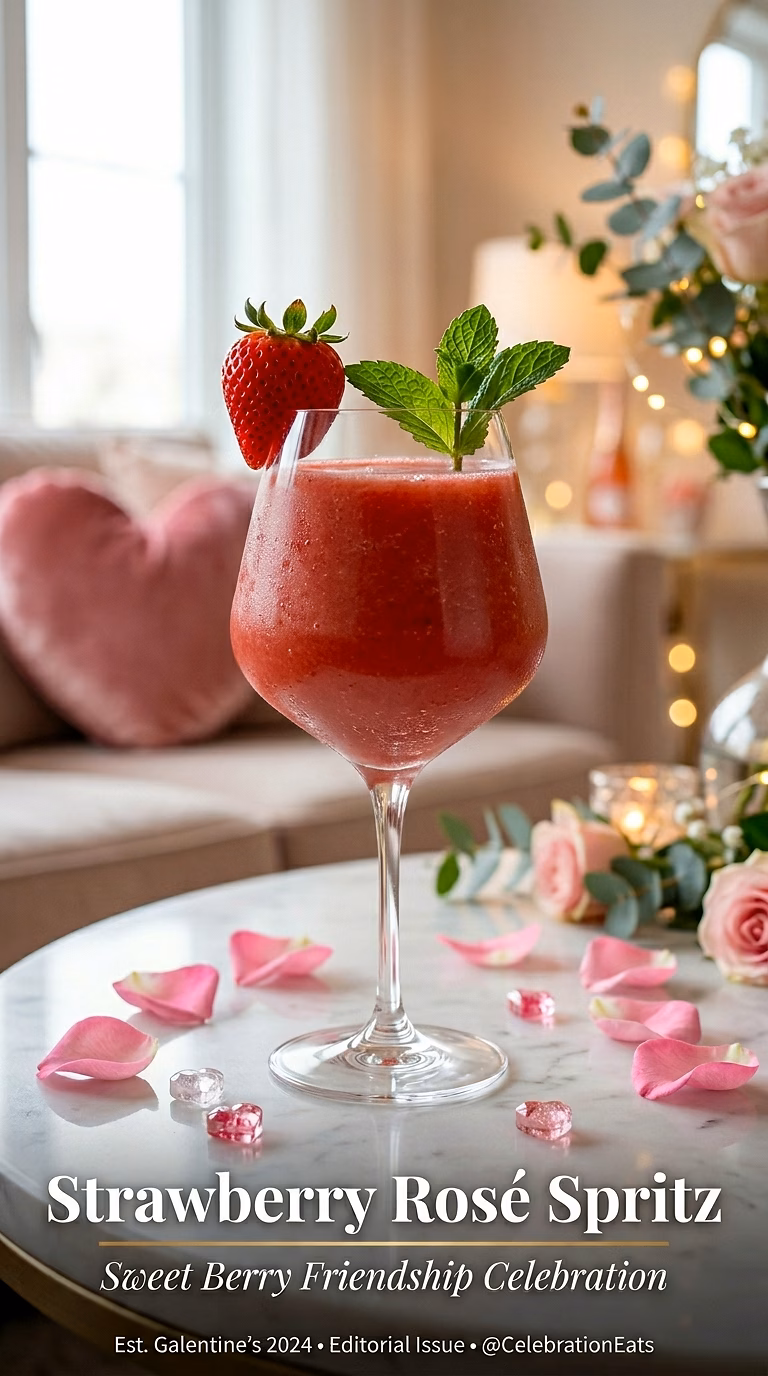 Strawberry Rosé Spritz