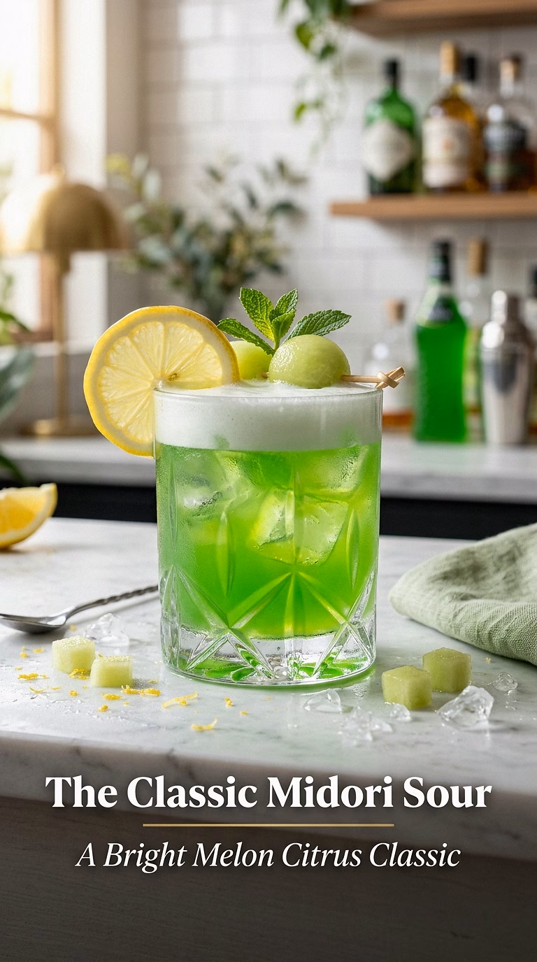 The Classic Midori Sour