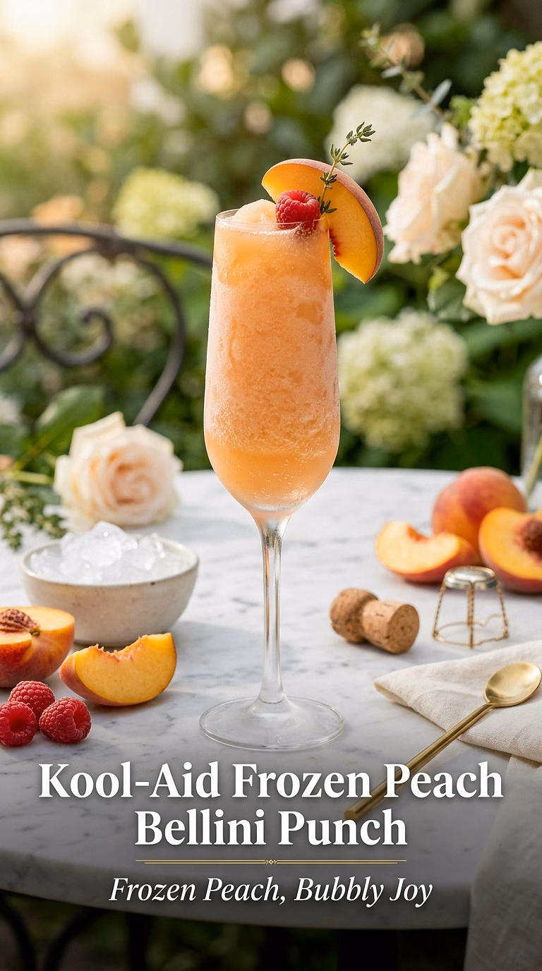 Kool-Aid Frozen Peach Bellini Punch