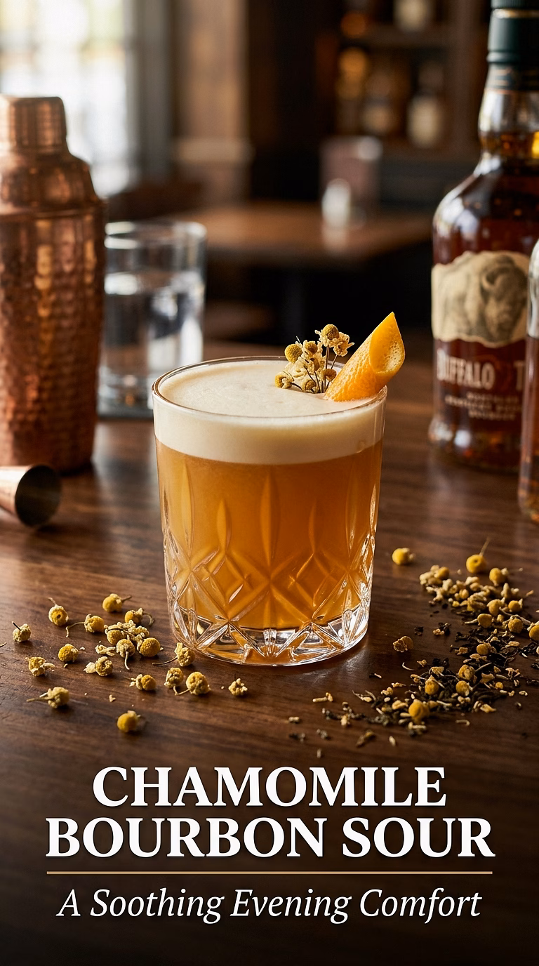 Chamomile Bourbon Sour