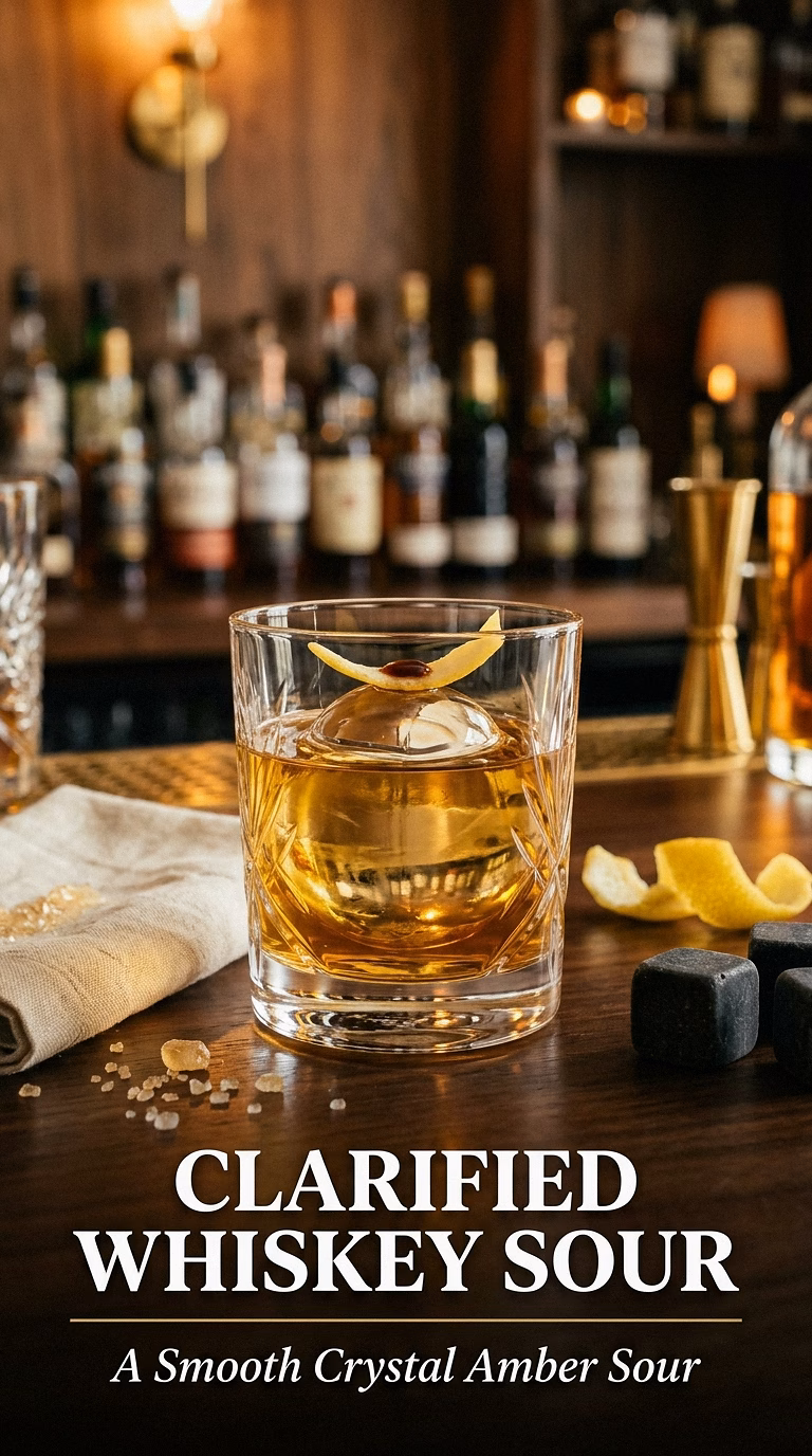 Clarified Whiskey Sour