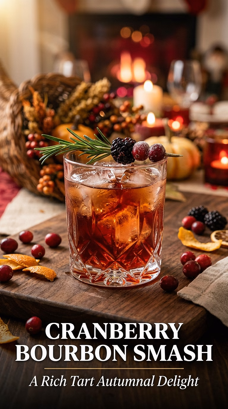 Cranberry Bourbon Smash