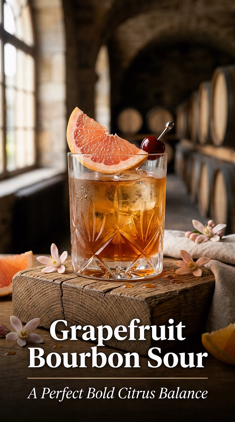 Grapefruit Bourbon Sour