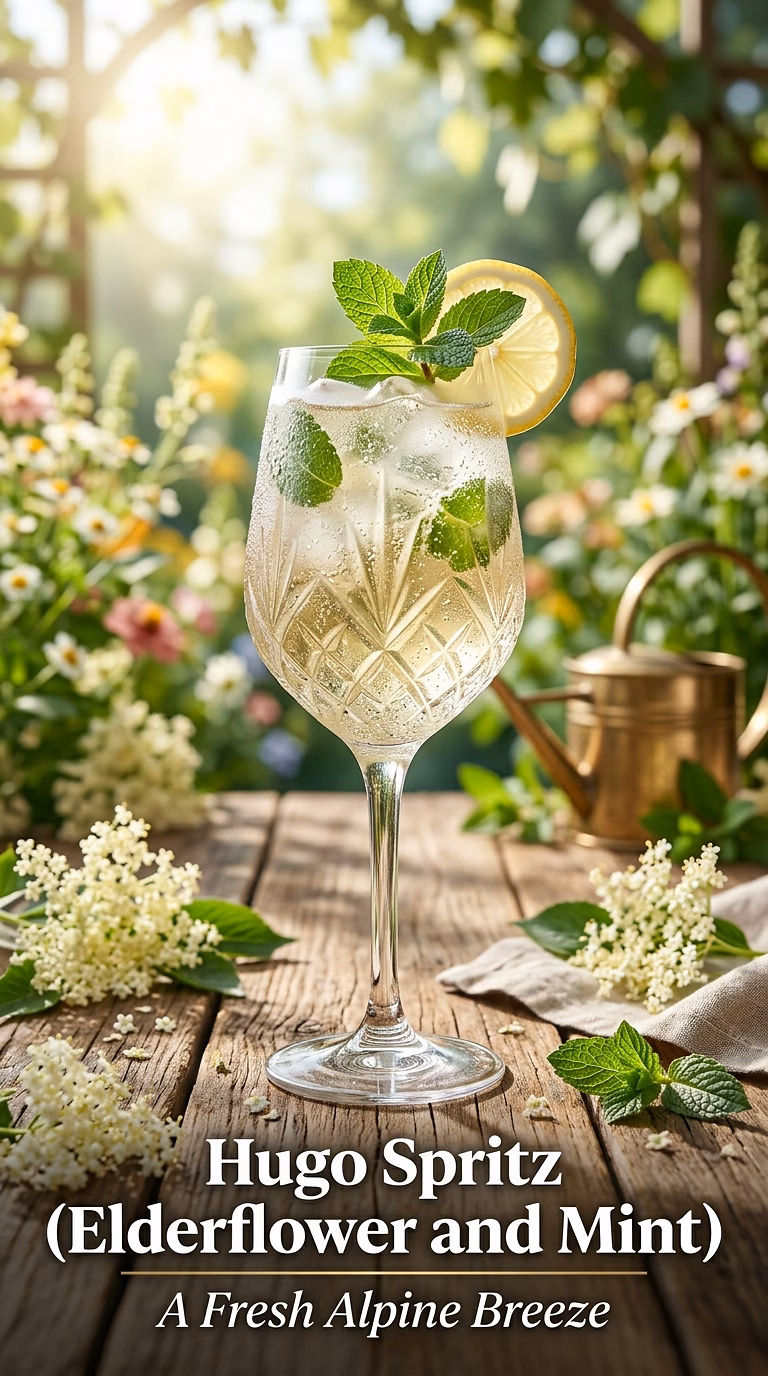 Hugo Spritz (Elderflower and Mint)