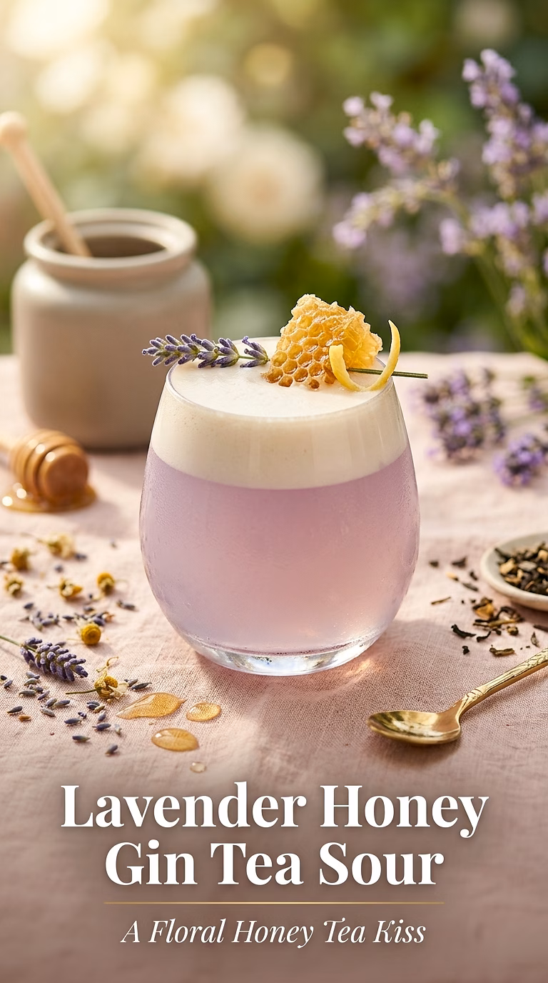 Lavender Honey Gin Tea Sour