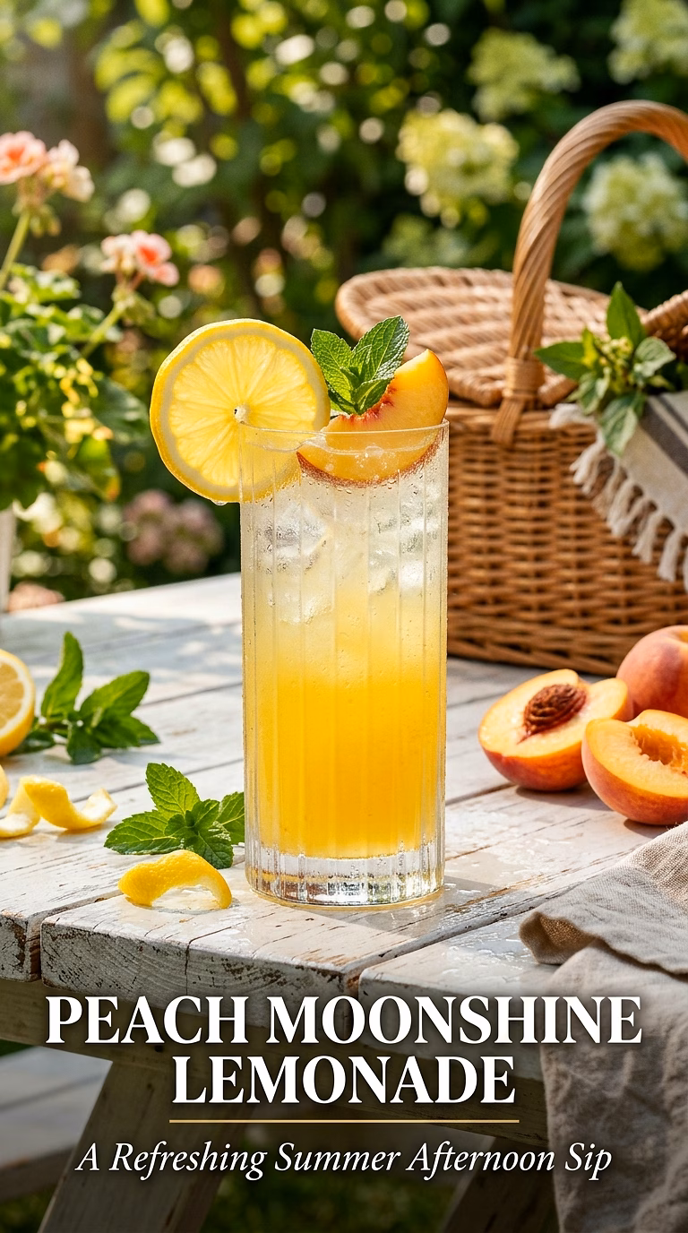 Peach Moonshine Lemonade
