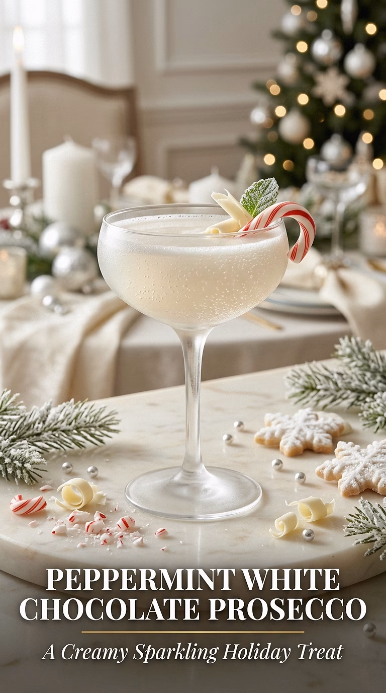 Peppermint White Chocolate Prosecco