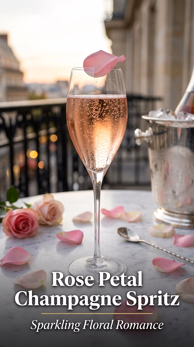 Rose Petal Champagne Spritz