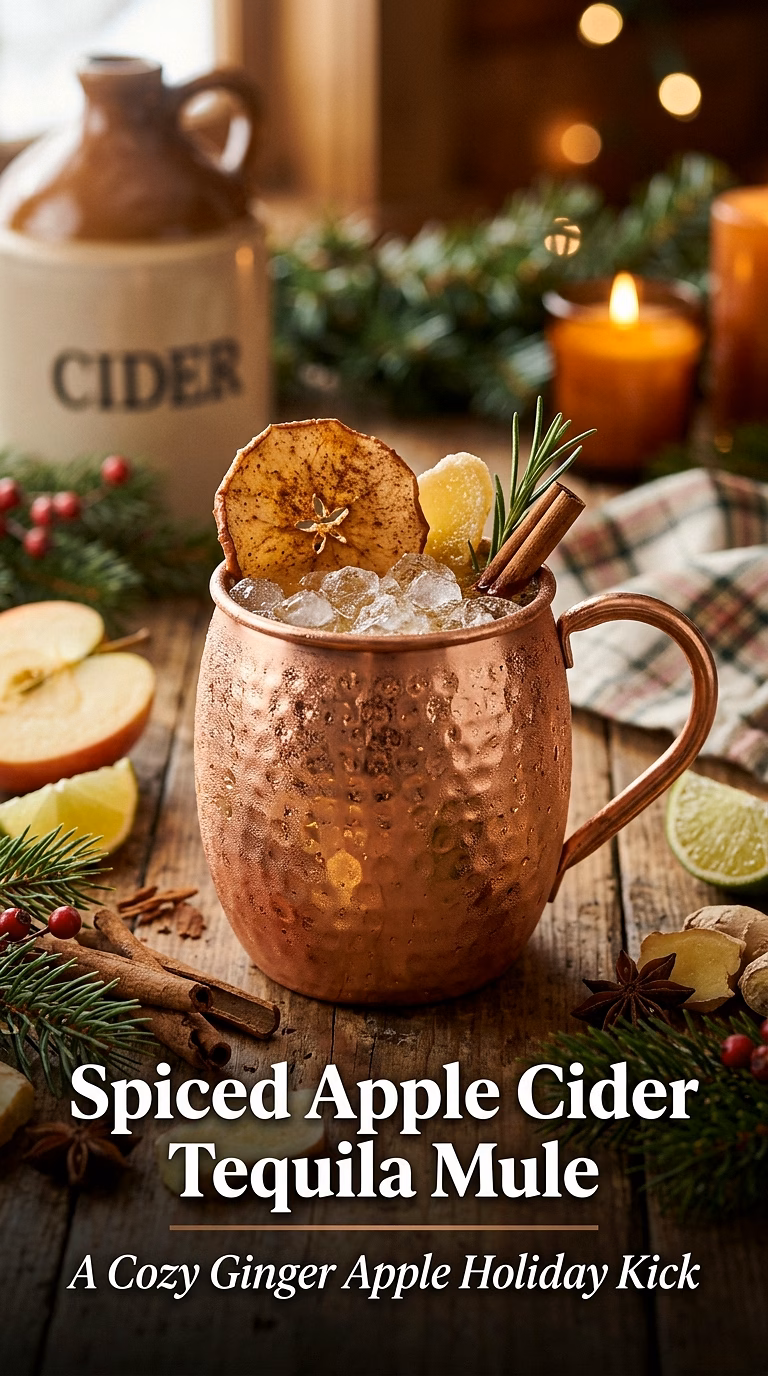 Spiced Apple Cider Tequila Mule