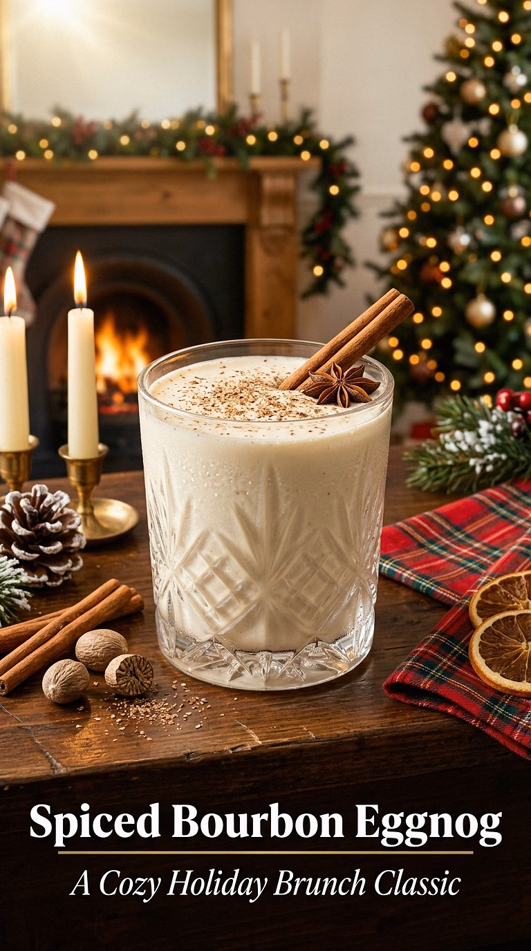 Spiced Bourbon Eggnog